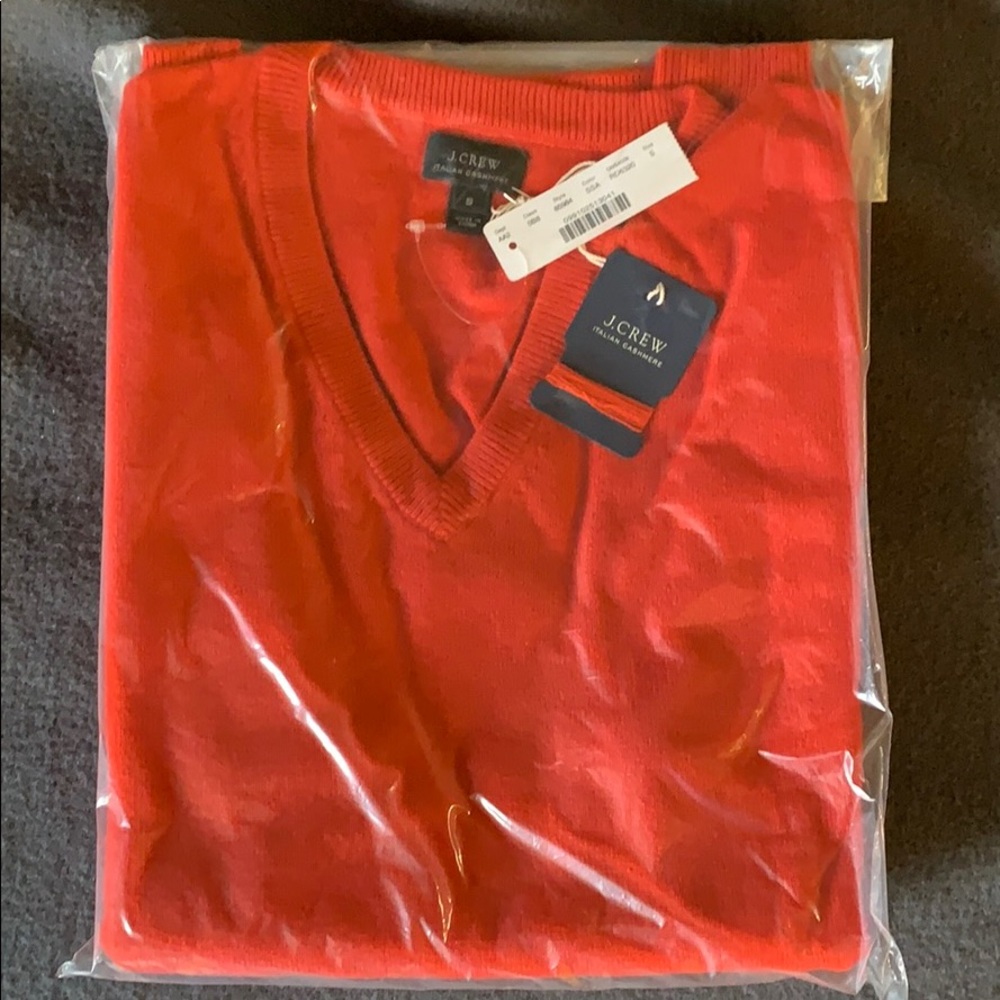 J Crew Italian Cashmere V-neck Sweater
